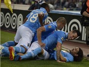 Bóng đá anh, ngoại hạng anh, lịch thi đấu euro 2012, Đánh bại Palermo, Napoli "đổ bê tông" vào Top 3
